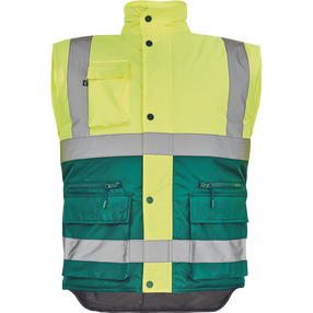 Vest meeste Cerva Hellin HV, kollane v./roheline v., XXL suurus