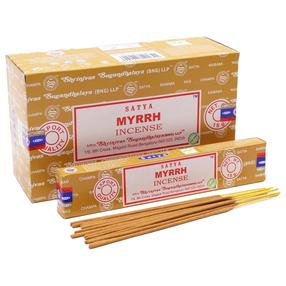 Vīraks Satya Myrrh, 0.015 kg, 12 gab. Brūna krās.