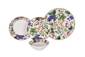 Обеденный сервиз Hermia Berries, керамика, многоцветный, 24 шт.