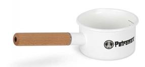 Katel Petromax Enameled Pot, puit/emailitud teras, 15 cm, 0.5 l, valge v.