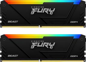 Operatyvioji atmintis (RAM) Kingston Fury Beast RGB KF436C18BB2A/32, DDR4, 32 GB, 3600 MHz