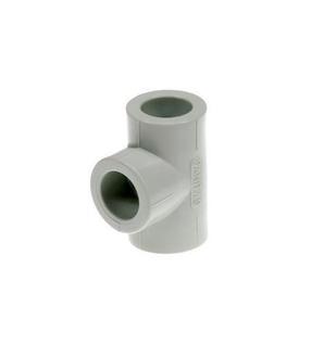 T-veida caurule Sanitas PPR 04.2525, 90 °, 25 mm - Lodējama iekšpuse, polipropilēns (pp)