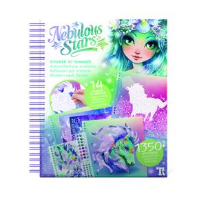 Radošā grāmata Nebulous Stars Sticker by number