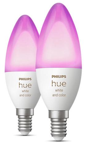 Išmanioji lemputė Philips Hue LED, B39, 2000 - 6500 °K, E14, 4 W, 320 - 470 lm, 2 vnt.