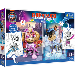 Пазл 2in1 Trefl Paw Patrol 2in1, 20 шт., синий цв./розовый цв.