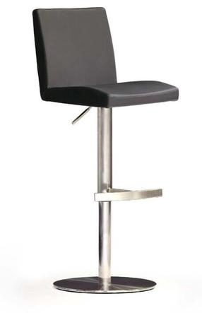 Baro kėdė MC Akcent Lopes Round, matinė, juoda sp., 52 cm x 42 cm x 85 cm