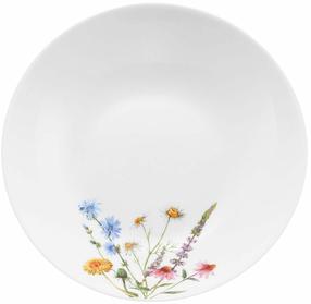 Dziļa šķīvis servēšanas Ambition Bloom, Ø 20 cm, balta krās./daudzkrāsaina