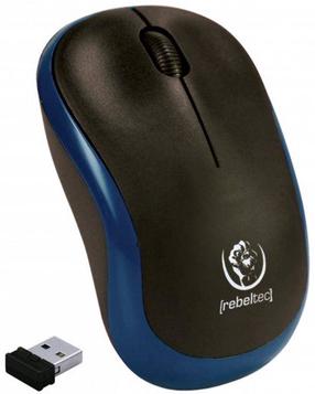 Belaidė kompiuterinė pelė Rebeltec Meteor, nano usb, mėlyna sp.