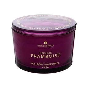 Svece, aromātiskā Atmosphera Glowy Rasberry, 30 h, 440 g, violeta krās.