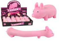 Sensorinis spaudomas žaislas, squishy Pig, 5 cm, rožinė sp.