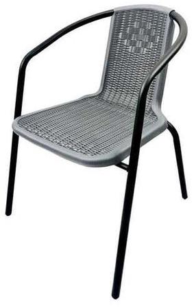 Lauko kėdė Loreto, pilka sp., 59 cm x 55 cm x 73 cm