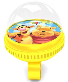 Велосипедный звонок Disney Winnie The Pooh, пластик/резина, желтый цв.