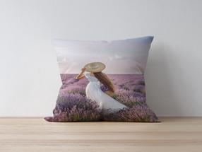 Dekoratīvs spilvena pārvalks Mioli Decor 1070, violeta krās./daudzkrāsaina, 43 cm x 43 cm