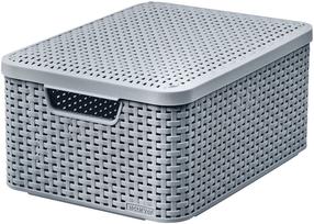 Daiktadėžė su dangčiu Curver Style, pilka sp., 39.3 x 29.3 x 18.7 cm