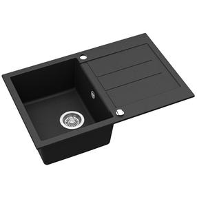 Virtuves izlietne Aquasanita Tesa SQT101-601AW, nerūsējošais tērauds, 780 mm x 500 mm x 200 mm