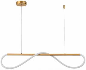 Šviestuvas kabinamas Light Prestige Meleca LP-2345/1P S, LED, 4000 °K, 1 x 24 W, balta sp. / aukso sp.