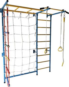 Gimnastikos sienelė Master, 850 mm, mėlyna sp./geltona sp.