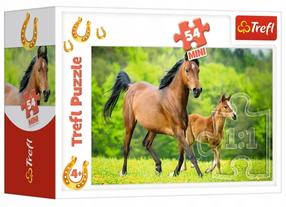 Puzle Trefl Horses 19725, 13 cm x 20 cm, 54 gab., daudzkrāsaina