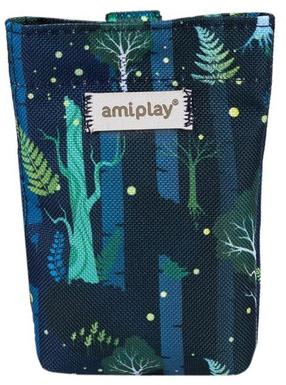 Maišelių šunų ekskrementams dėklas Amiplay, 6 cm x 2 cm žalia sp.