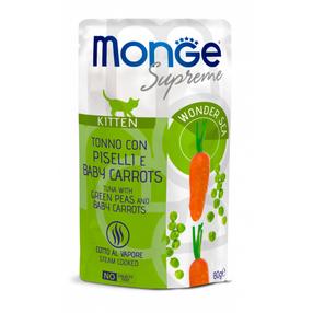 Šlapias kačių maistas Monge Supreme MN06866, tunas/morkos, 0.080 kg