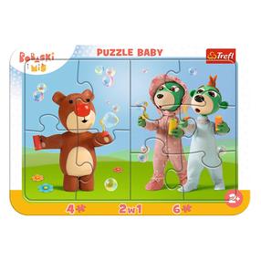 Dėlionė Trefl Cheerful Kids 80026, 23 cm x 32.5 cm, 10 vnt., įvairių spalvų