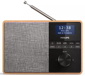 Radio uztvērējs Philips TAR5505/10, brūna krās./melna krās.
