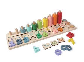 Attīstoša rotaļlieta Gerardo's Toys Math Game, 5 cm, daudzkrāsaina, 89 gab.
