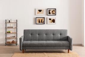 Sofa-lova Hanah Home Hiko 859FTN2814, šviesiai pilka sp., 55 x 200 cm x 83 cm