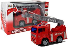Žaislinė gaisrinė mašina Lean Toys Rescue, 1:20, raudona sp.