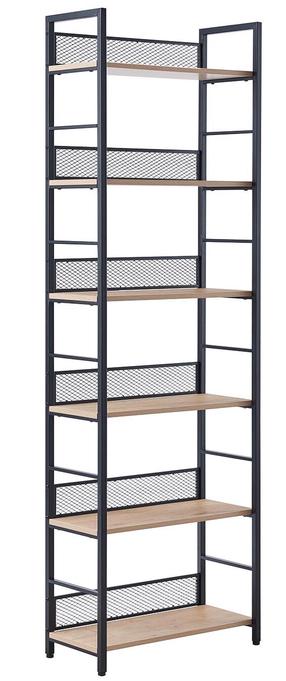 Pastatoma lentyna Home4you Hector 40863, ruda sp./juoda sp., 187 cm x 60 cm x 28 cm