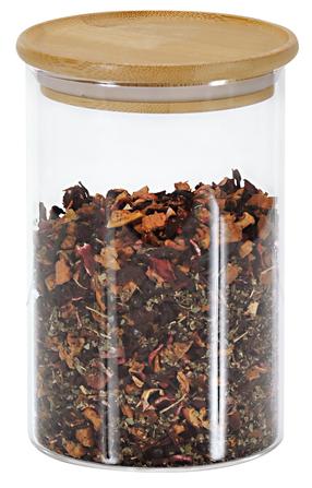 Lielapjoma produktu konteiners Kesper, 0.650 l, caurspīdīga krās.