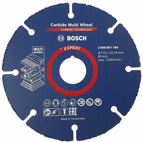 Griešanas disks leņķa slīpmašīnām Bosch Expert, 115 mm x 1 mm x 22.23 mm