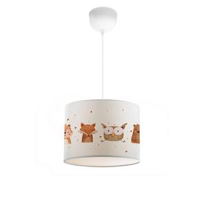 Lampa griesti Opviq AYD-2919, E27, 1 x 40 W, brūna krās./balta krās. / balta krās., 24 x 21 cm