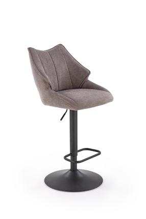 Baaritool H122, matt, must v./hall v., 50 cm x 54 cm x 96 - 118 cm