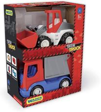  Statybos transporto priemonės Wader Tech Truck Garbage Truck & Loader 35373, 1:35, įvairių spalvų