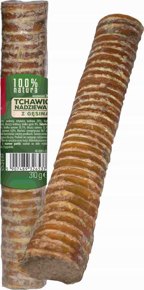 Skanėstas šunims Maced Large Trachea Stuffed With Goose, jautiena, 0.15 kg