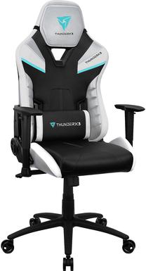 Spēļu krēsls Thunder X3 TC5 Arctic White, 70 x 54 x 125 - 135 cm, zila krās./balta krās./melna krās.