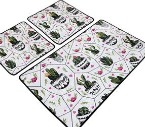 Vonios kilimėlių rinkinys Foutastic Glauce 359CHL3281, įvairių spalvų, 100 cm x 60 cm