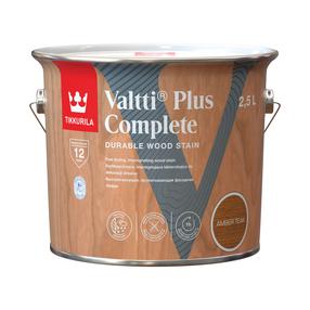Medienos impregnantas Tikkurila Valtti Plus Complete, raudonai ruda sp./tikmedžio spl., 2.5 l