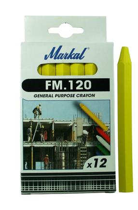 Мел, набор Markal, желтый цв., 12 шт.