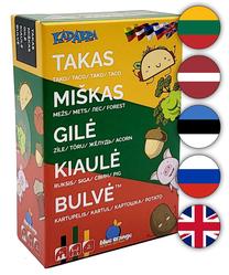 Kortų žaidimas Kadabra Tako Trail Forest Acorn Pig Potato, LT LV EE RUS EN