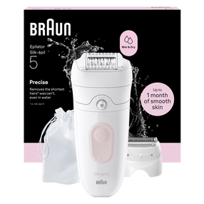 Epilaator Braun Silk-épil 5 SE5-030, valge v./roosa v.