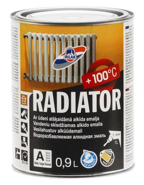 Radiaatori värv, radiaatoritele Rilak Radiator, valge v., 0.9 l