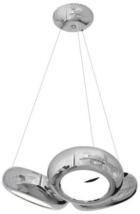 Lampa karināms Milagro Mercurio ML329, LED, 4000 °K, 3 x 12 W, balta krās./hroma krās. / hroma krās.