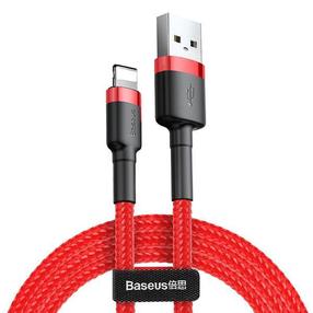 Кабель Baseus CALKLF-C09, Lightning/USB, 200 см, красный цв.
