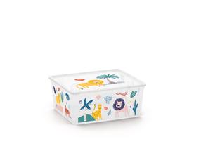 Kaanega hoiukarp Kis C Box Style, 18 l, mitmevärviline, 39.5 x 34 x 17 cm