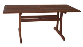 Lauko stalas Home4you Venice, ruda sp., 180 cm x 90 cm x 74 cm