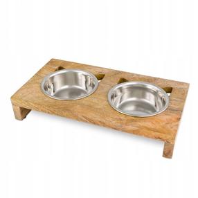 Bļoda dzīvniekam Barry King Kitty Box, 0.300 l, 3 gab., brūna krās./sudraba krās.