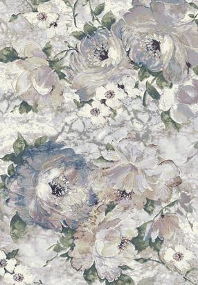 Kilimas Domoletti Argentum 063-0377-6121, įvairių spalvų/tamsiai pilka/žalia, 230 cm x 160 cm