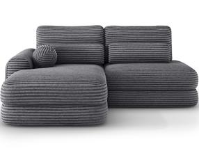 Kampinė sofa - lova Ripeli Modullo 04, smėlio sp., kairinė, 175 x 217 cm x 96 cm